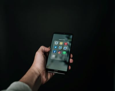 Smart phone with social media, business plan discusses marketing